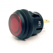 Кнопка герметичная с подсветкой R-777 WL 3c 12V 